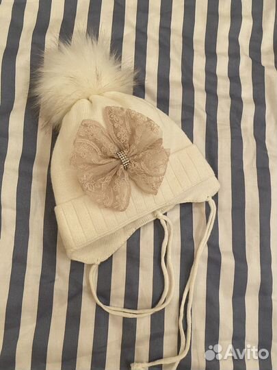 Зимняя шапочка для малышки