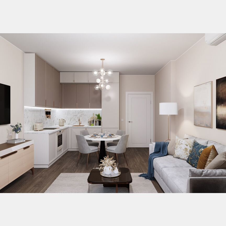 1-к. квартира, 48,6 м², 18/20 эт.