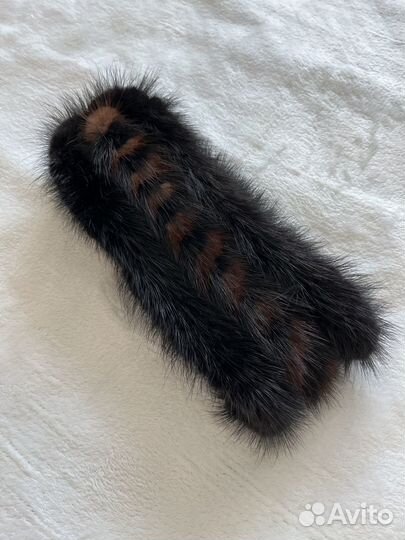 Меховая повязка на голову зимняя