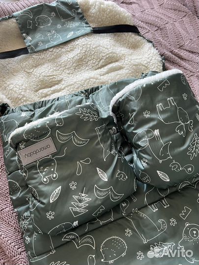 Конверт в коляску зимний