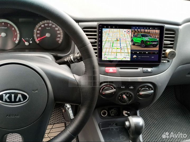 Магнитола android Kia Rio 2 2006-2011 black