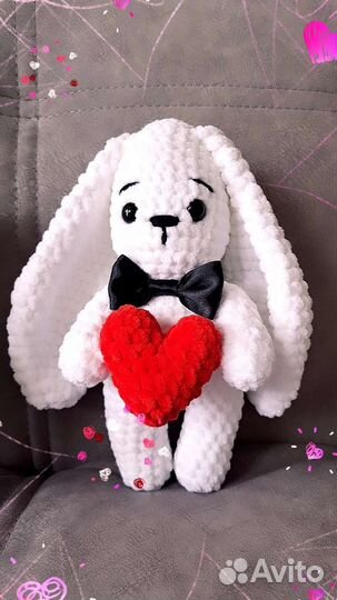 Мягкая игрушка заяц ручная работа