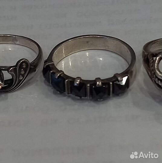 Кольца серебро винтаж, р17