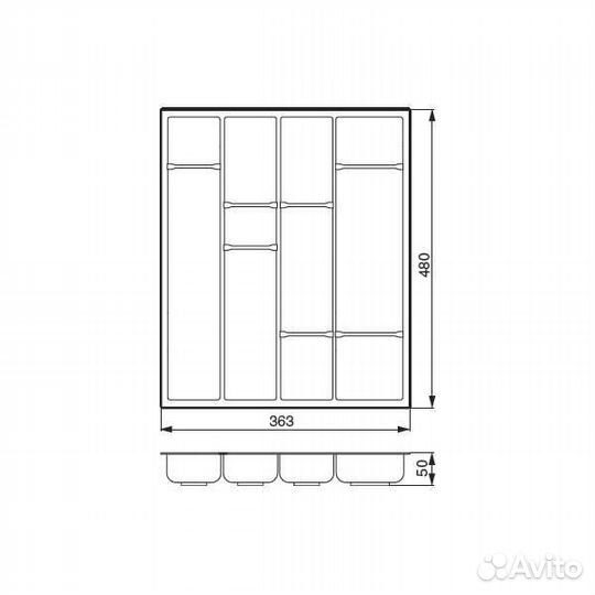 Лоток для столовых приборов