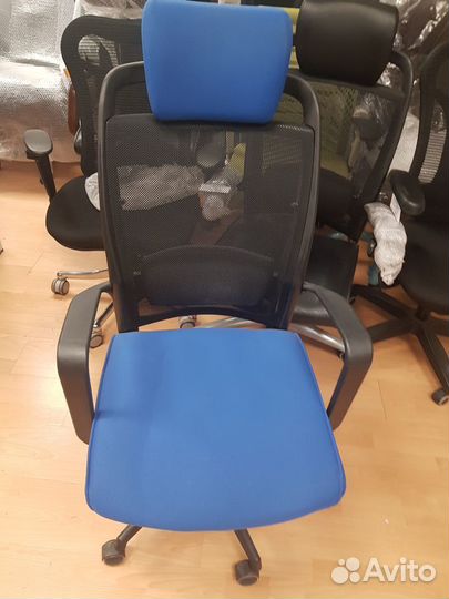 Кресло Chairman 283 синее ткань 12шт