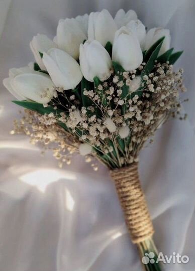 Букет невесты из живых цветов. Вежливые сотрудники