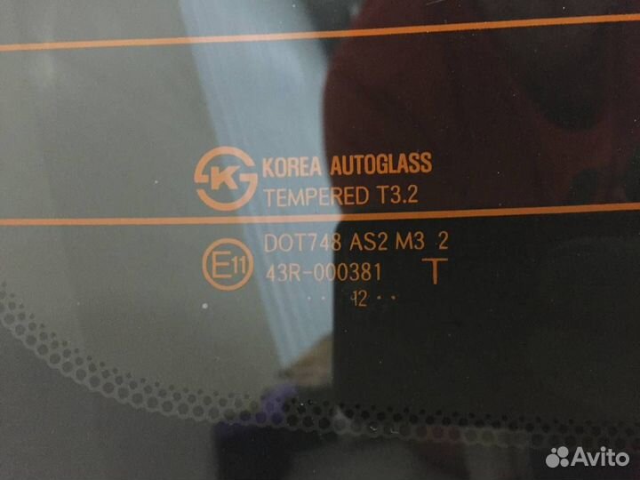 Стекло заднее Hyundai Solaris 2010-2017