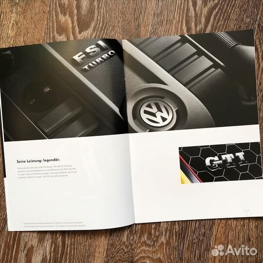 Дилерский буклет Volkswagen Golf GTI mk5 Pirelli