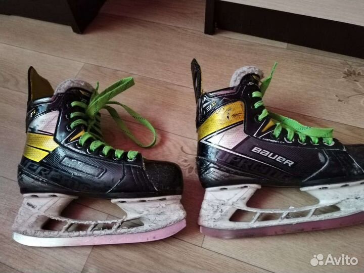 Хоккейные коньки bauer, налокотники, нагрудник