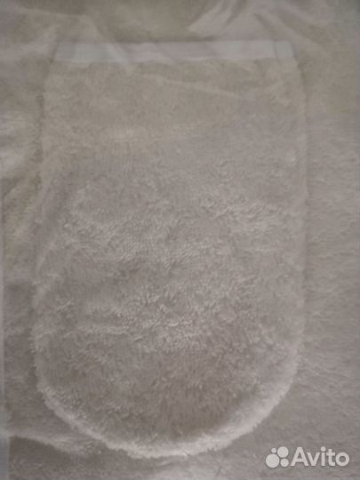 Полотенце с уголком махровое детское+варежка