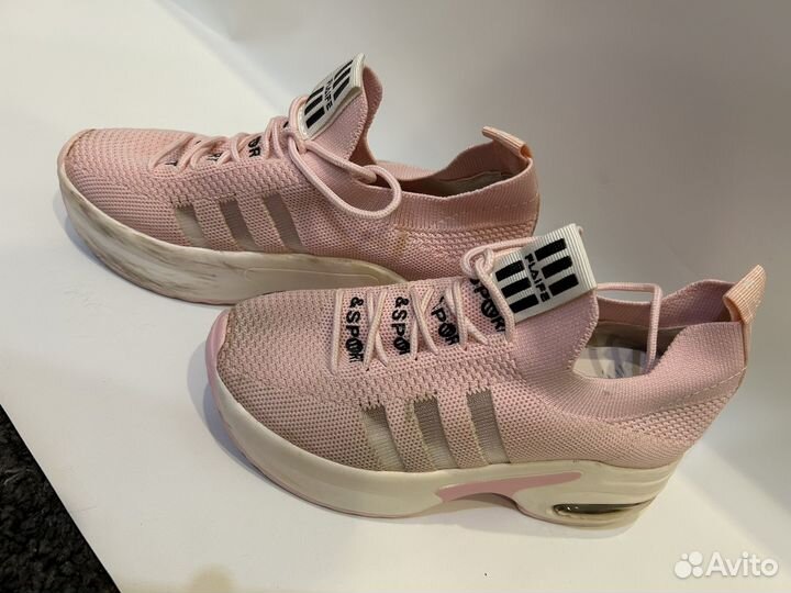 Кроссовки на девочку 36 на большой подошве