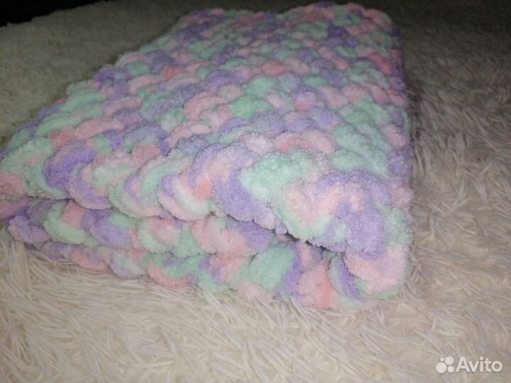 Плед детский вязаный Puff