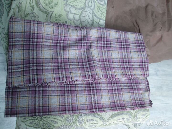 Шторная атласная ткань новый отрез 12 м х 1.50+шер