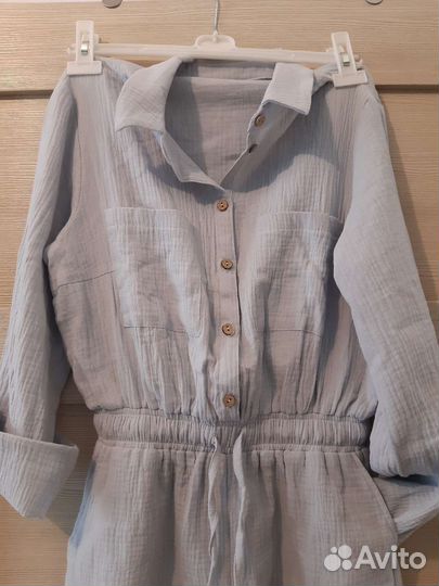 Комбинезон шорты женский из муслина 44