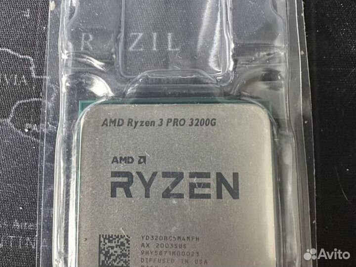 Процессор Ryzen 3 PRO 3200G / Athlon 950