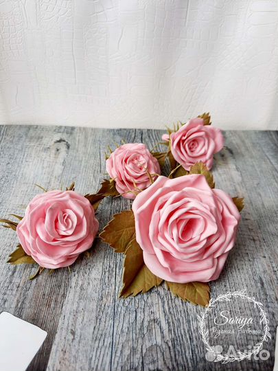 Розы на косу на выпускной