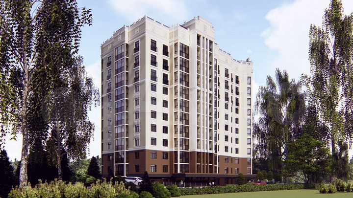 3-к. квартира, 123,6 м², 1/10 эт.
