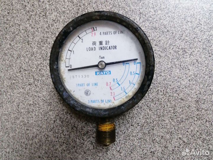 Лоадметр (манометр) кму като (kato) 2.9 тн+