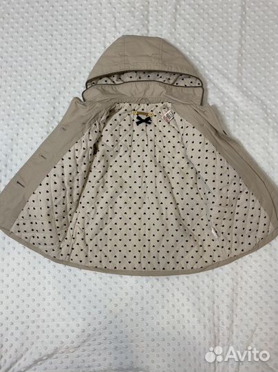 Утепленный тренч для девочки Zara р.86-98