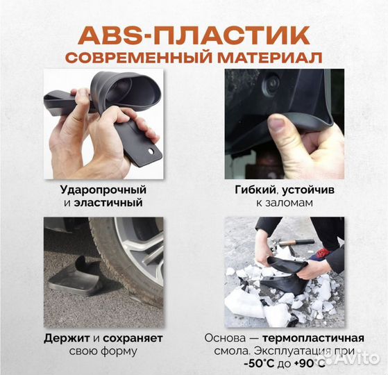 Брызговики для Renault Kaptur (2016) (передние)