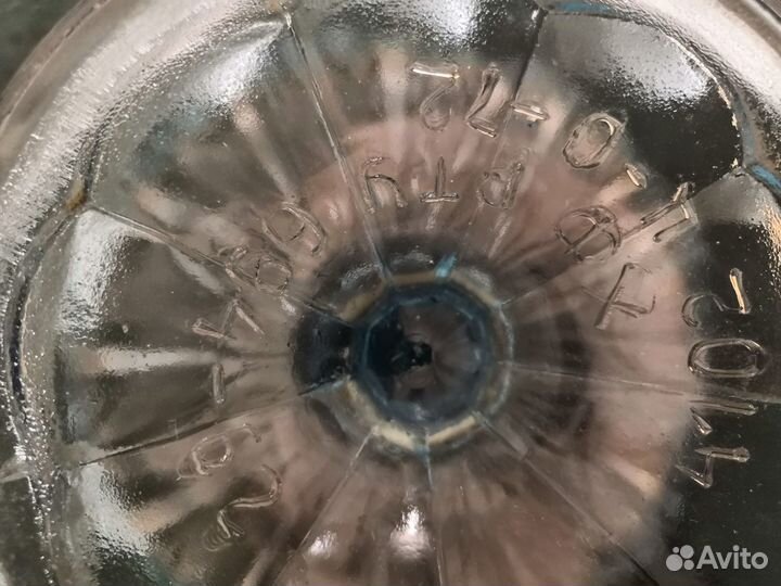 Ваза фруктовница, СССР, купорос, волнистый край