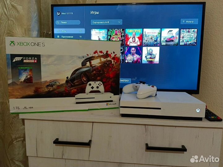 Xbox one s 1tb с играми