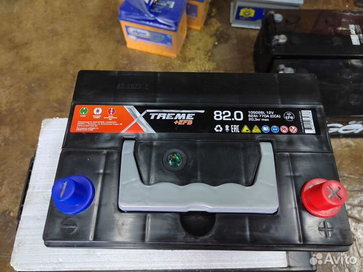 Аккумулятор Xtreme EFB 82 Ач обр 770 А