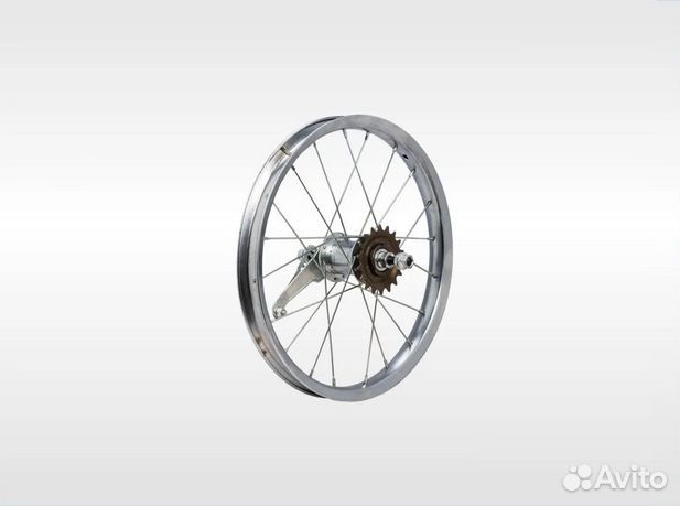 Колесо 12 заднее втулка Стелс хром без резины