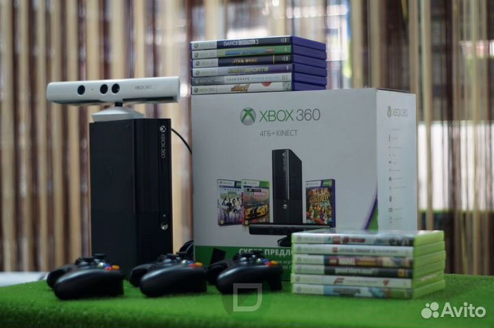 Прошитые Xbox360 E + игры. Kinect. Гарантия