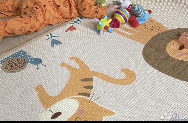 Детский игровой коврик теплый