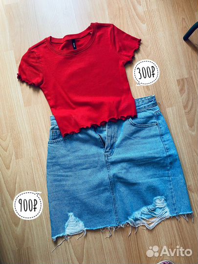 Юбка джинсовая