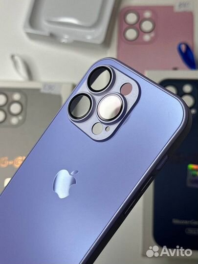 Чехол на iPhone с защитными линзами для камеры