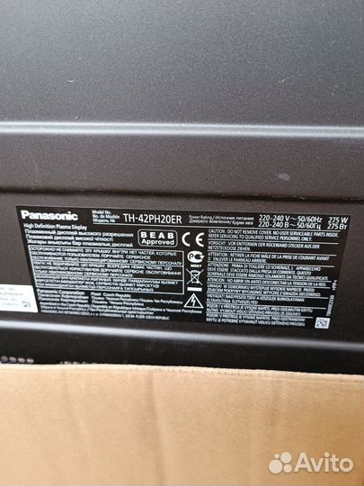 На запчасти телевизор Panasonic TH-42ph20er