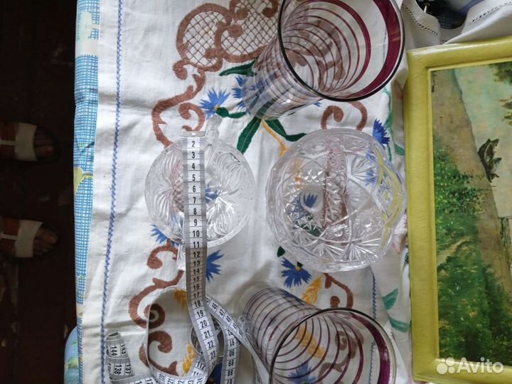 Салатник хрустальный,вазы,икорница СССР