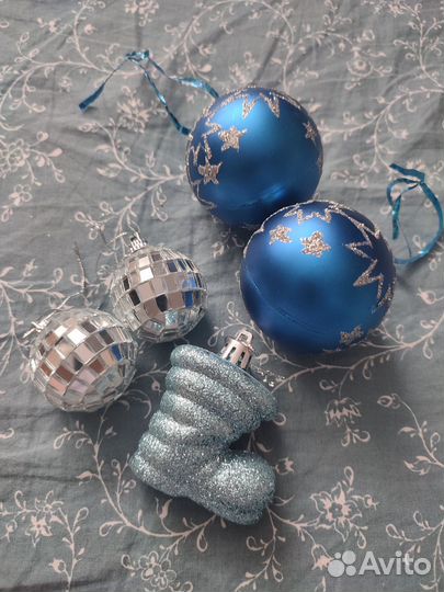 Новогодние ёлочные игрушки, диско шары