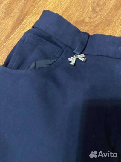 Брюки плотный трикотаж школа 164