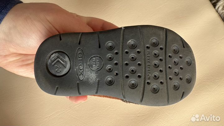 Детские кожаные ботиночки для мальчика 20 размер