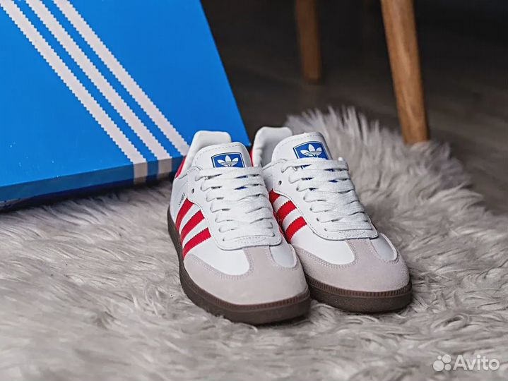 Adidas Samba OG White Better Scarlet