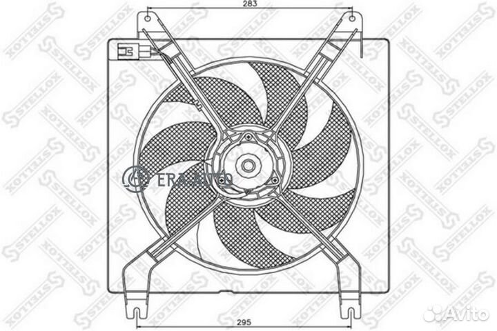 Stellox 2999254SX 29-99254-SX вентилятор охлаждени