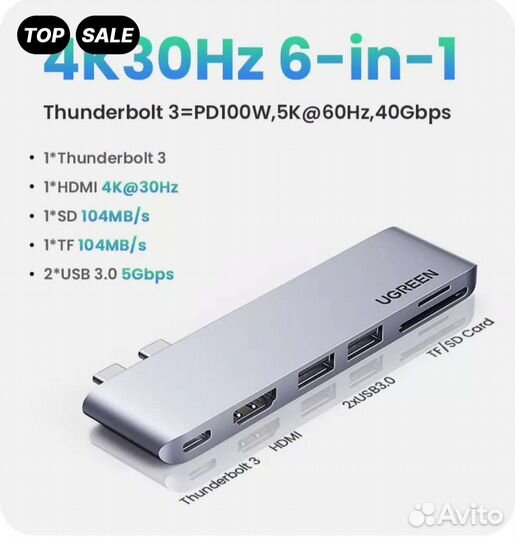 Ugreen Usb хаб для macbook air m1