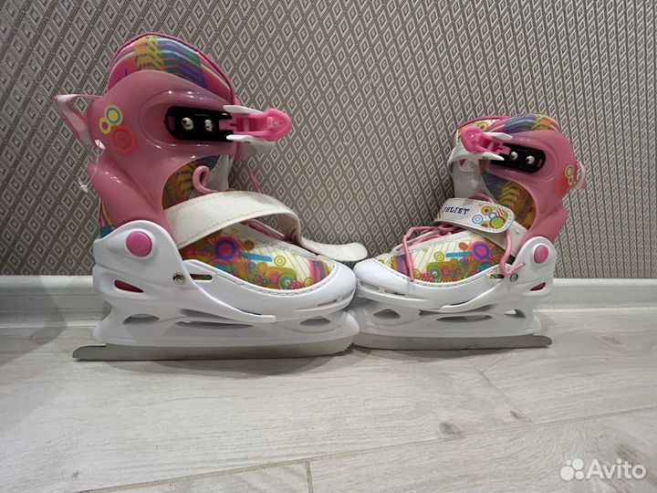 Коньки детские раздвижные 30-33р Juliet