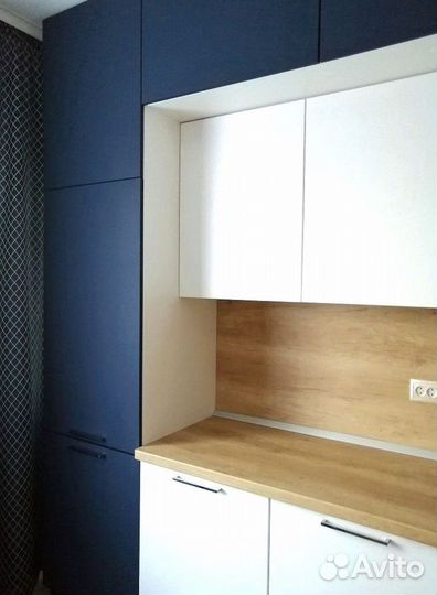 Прямая кухня с мдф фасадами