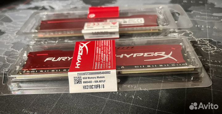 Оперативная память ddr3 16 gb (8+8) 1866 mhz новая