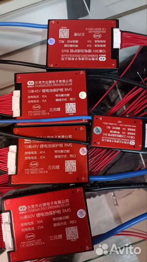 Плата BMS для сборки аккумулятора 36v 48v 60v