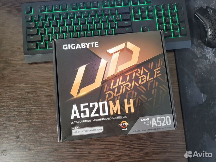 Новая материнская плата Am4 А520