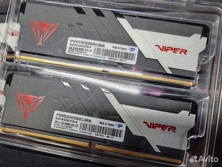 Viper venom ddr5 2x16 5600 64гигабайта(2 кита)