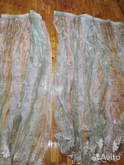 Тюль, штора для балкона