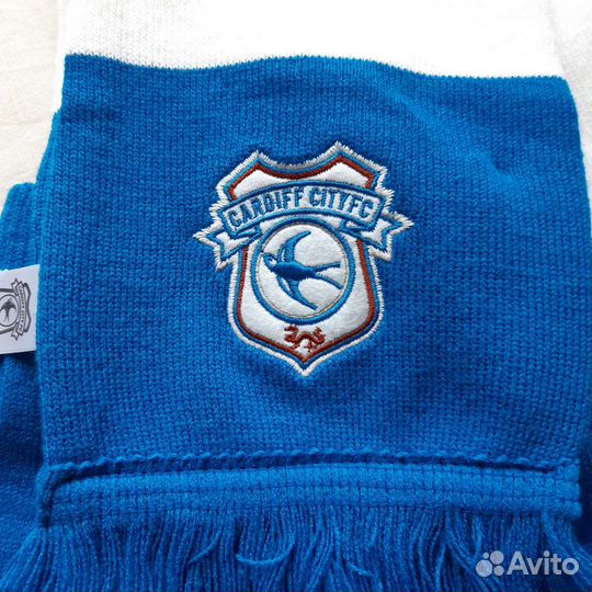 Children set scarf + gloves FC Cardiff City, NEW