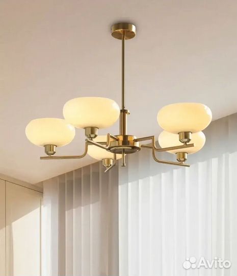 Люстра потолочная 5 ламп 75 см