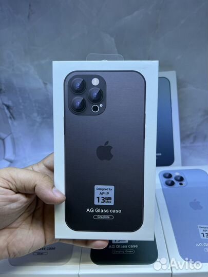 Чехол на iPhone стеклянный матовые оптом